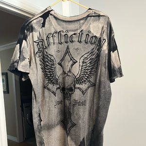 Affliction black t shirt